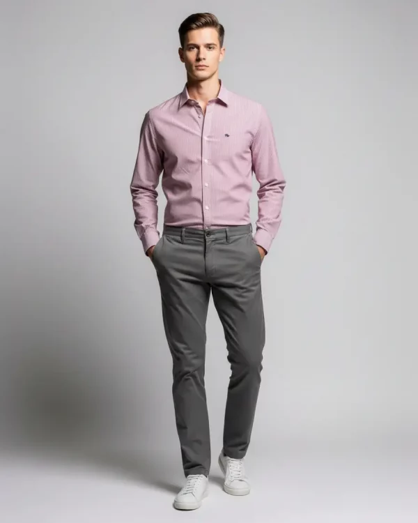 Camisa Raya Fina Popelin Regular fit