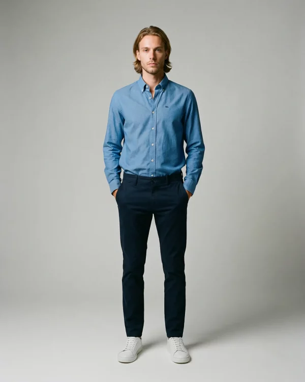 Camisa Popelín Melange Regular fit