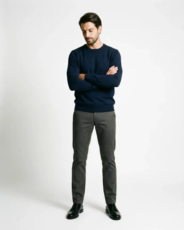 Jersey Cuello Redondo Algodón Compacto