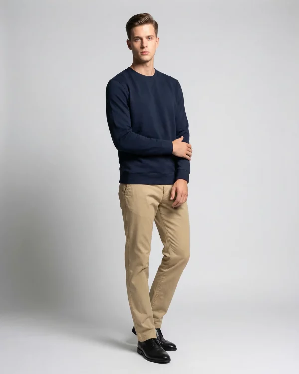 Sudadera con Cuello Redondo Básica